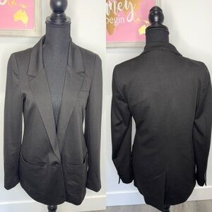 Oasis Black One Button Women’s Blazer (S)